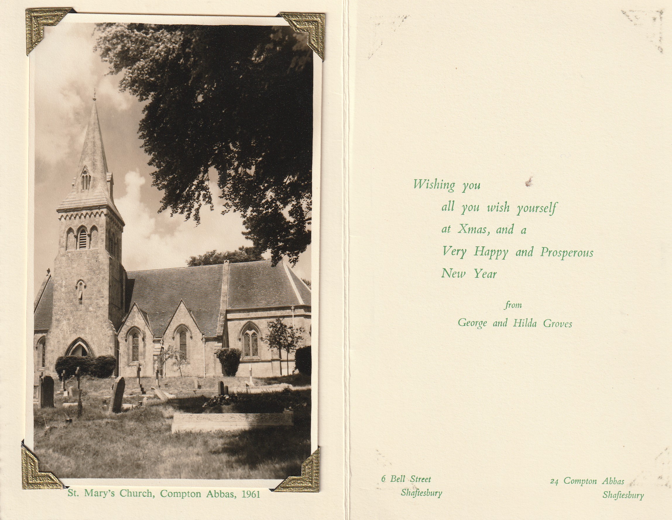 greeting card 1961
